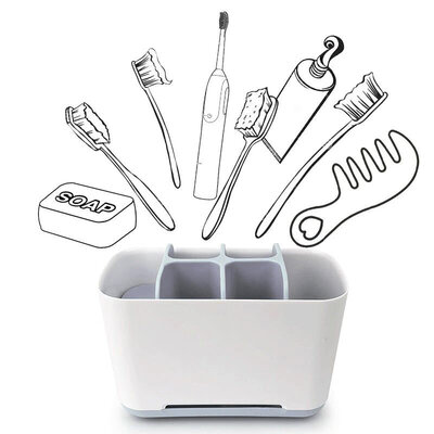 EasyStore Toothbrush Caddy L-size Gray