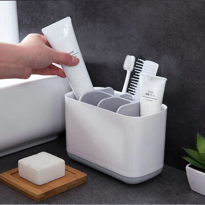 EasyStore Toothbrush Caddy L-size Gray