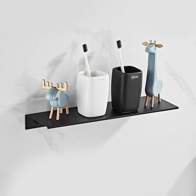 IwConcept BathRack Flat-40cm Black