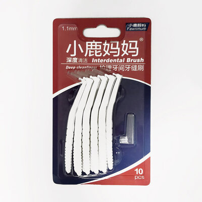 Fawnmum Interdental Brush LO-shape 1.1mm 10pcs