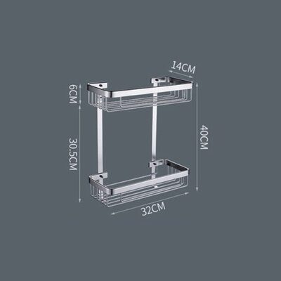 Ermo EM13711 Rectangular (2 cell) Silver