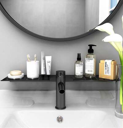 IwConcept BathRack Loft-50cm Notch Black