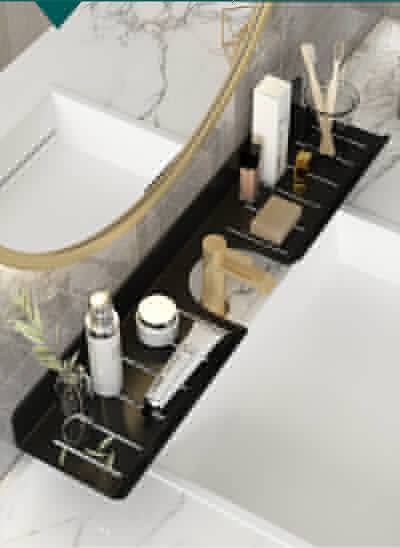 IwConcept BathRack Loft-50cm Notch Black