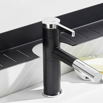 IwConcept BathRack Loft-50cm Notch Black