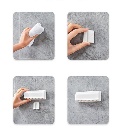KM-Japan Toothbrush Holder 871 6T (White)