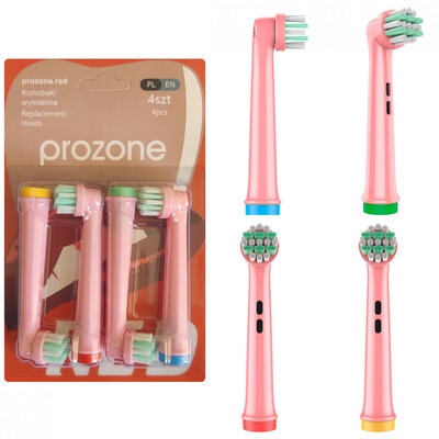 ProZone PRO-X Kids (4pcs) for ORAL-B Pink (defect)