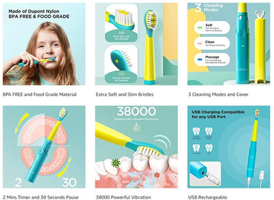 Fairywill Kids 2001 Yellow/Green