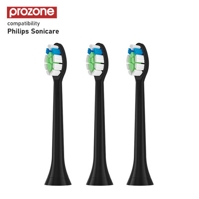 ProZone Premium-Diamond (for Philips) Medium Black 3pcs